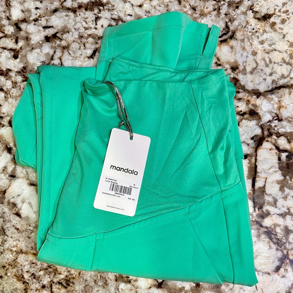 Mandala Maternity Scrub Cargo Pants.
